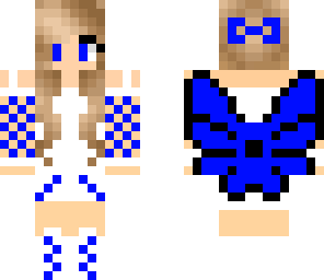 blue butterfly girl