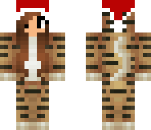 christmas girl tiger