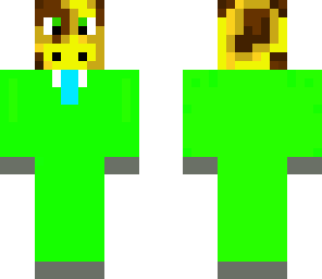 giraffe in a green tux