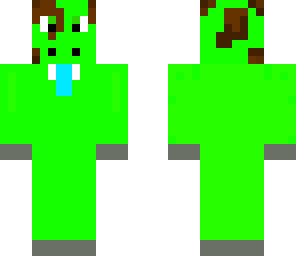 green giraffe in a green tux
