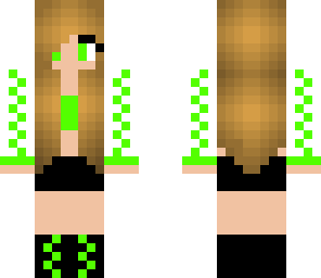 cute green girl