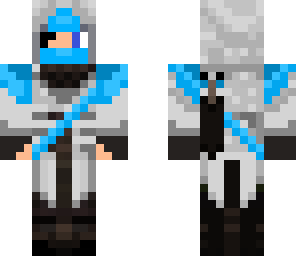 blue and white assassin