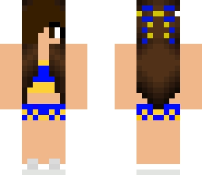 blue and yellow cheer leader
