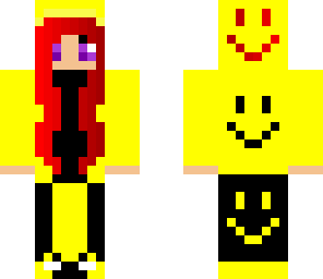 smiley faced jacket girl