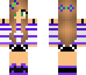 purple flower girl