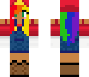 rainbow girl mario