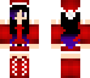 black haired purple christmas