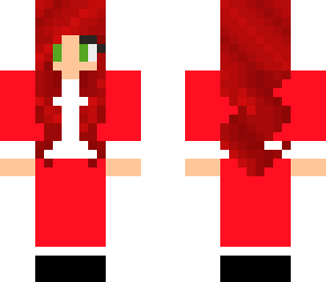 red hair christmas girl