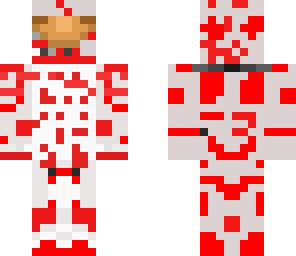 white and red
