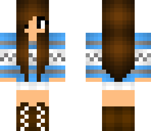 blue winter girl