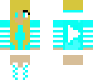 blue youtube girl