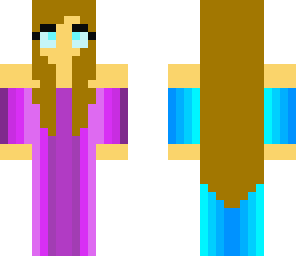 purple blue girl