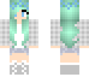 blue flower girl