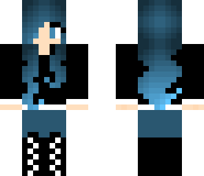 blue haired girl