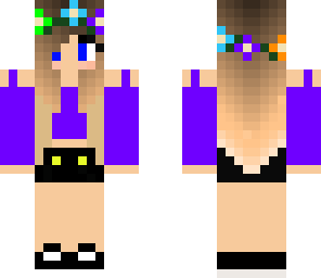 cute purple tumblr girl