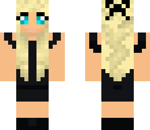girl in a black dress