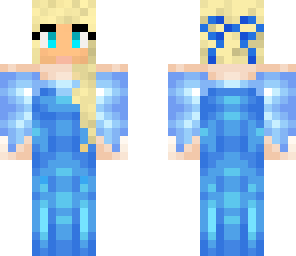 girl in a blue dress dene