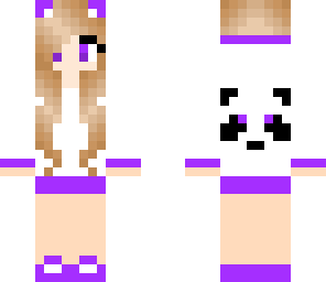 purple panda girl