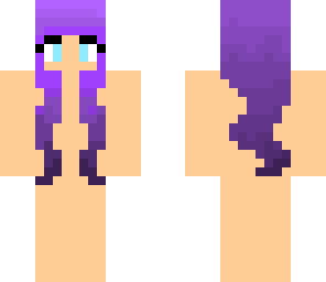 purple hair girl base