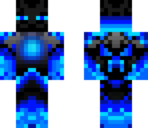 light blue tron enderman