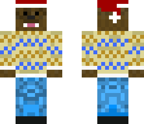 bacca in jumper and christmas hat