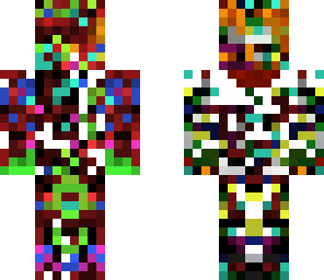 Corrupted Rainbow Guy | Minecraft Skin