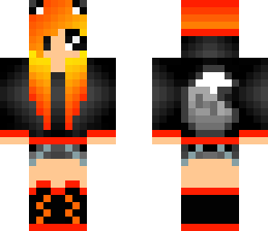 fire wolf gamer girl