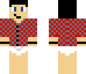 my checkered skin with underpants