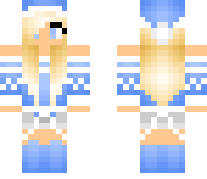 blue santa girl 