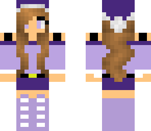 purple santa girl