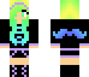 mustache girl