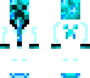 blue creeper in white suit