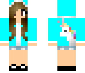 blue unicorn girl