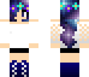 girl with blue hair