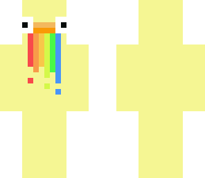 rainbow eating duck