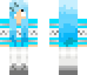 blue sweater herobrine girl