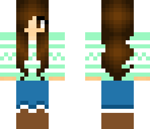 winter girl fixed with jeans