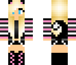 black pink kitty girl