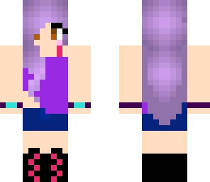 purple hair girl