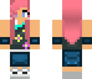 girl with cotton candy hair