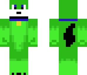 green dog