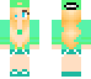 girl in green