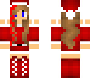 christmas girl red highlighted hair