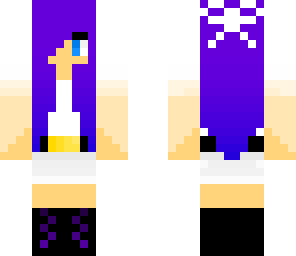 purple haired girl