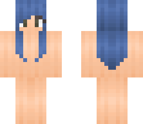 blue hair girl base