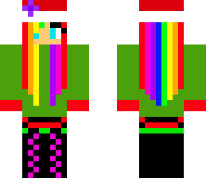 rainbow christmas girl