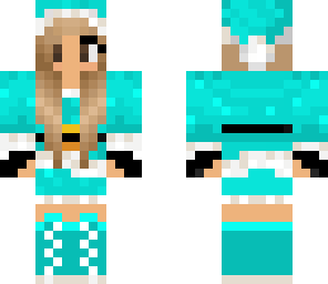 blue santa girl