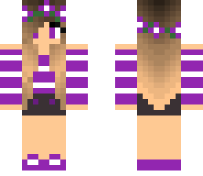 cute flower girl purple