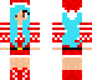 light blue christmas girl