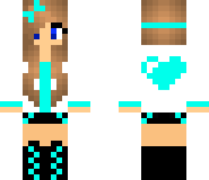 blue heart girl